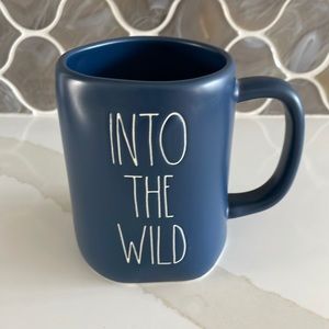 Rae Dunn Into the Wild mug, blue matte finish
